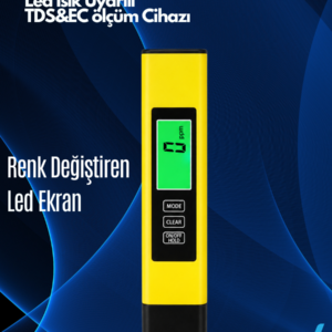 Novasmart - NV-A2 Tds & Ec Ölçer – Kırmızı/yeşil LED Uyarılı Dijital Su Kalitesi Ölçüm Cihazı