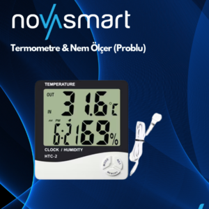 HTc2- termometre,sicaklik,nem, saat