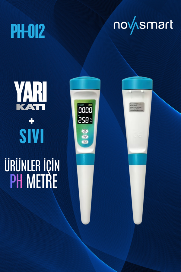 peynir, süt, meyve, sebze , et ph ölçümü