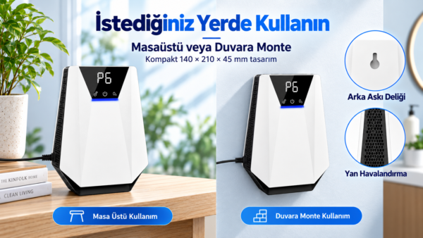 Novasmart NV-W11 Ozon & Negatif İyon Cihazı - Görsel 6
