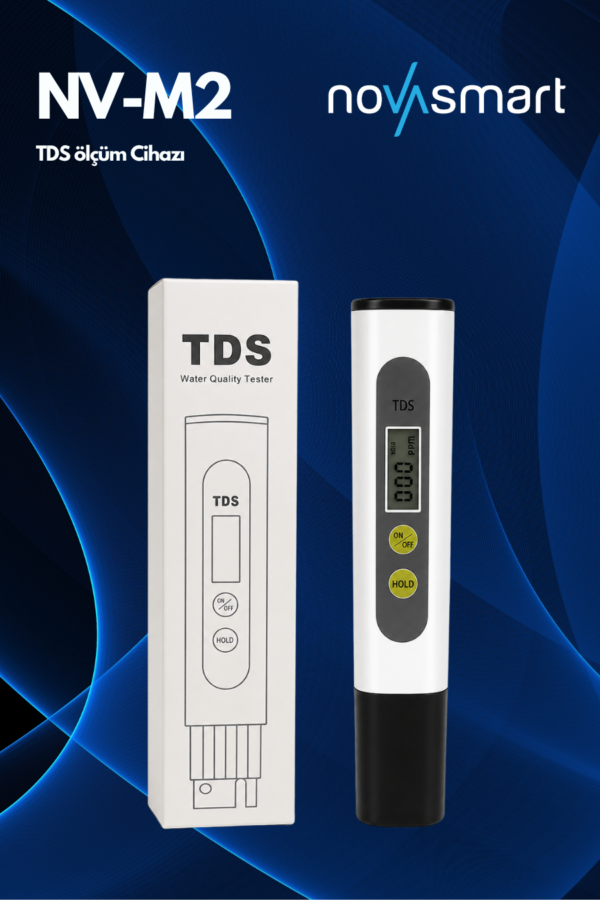 Novasmart NV-TDSM2 Dijital TDS Metre – Su Kalitesi Ölçüm Cihazı 0–990 ppm - Görsel 5